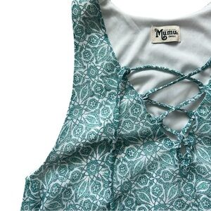 Show Me Your Mumu Teal Patterned Women's Dress